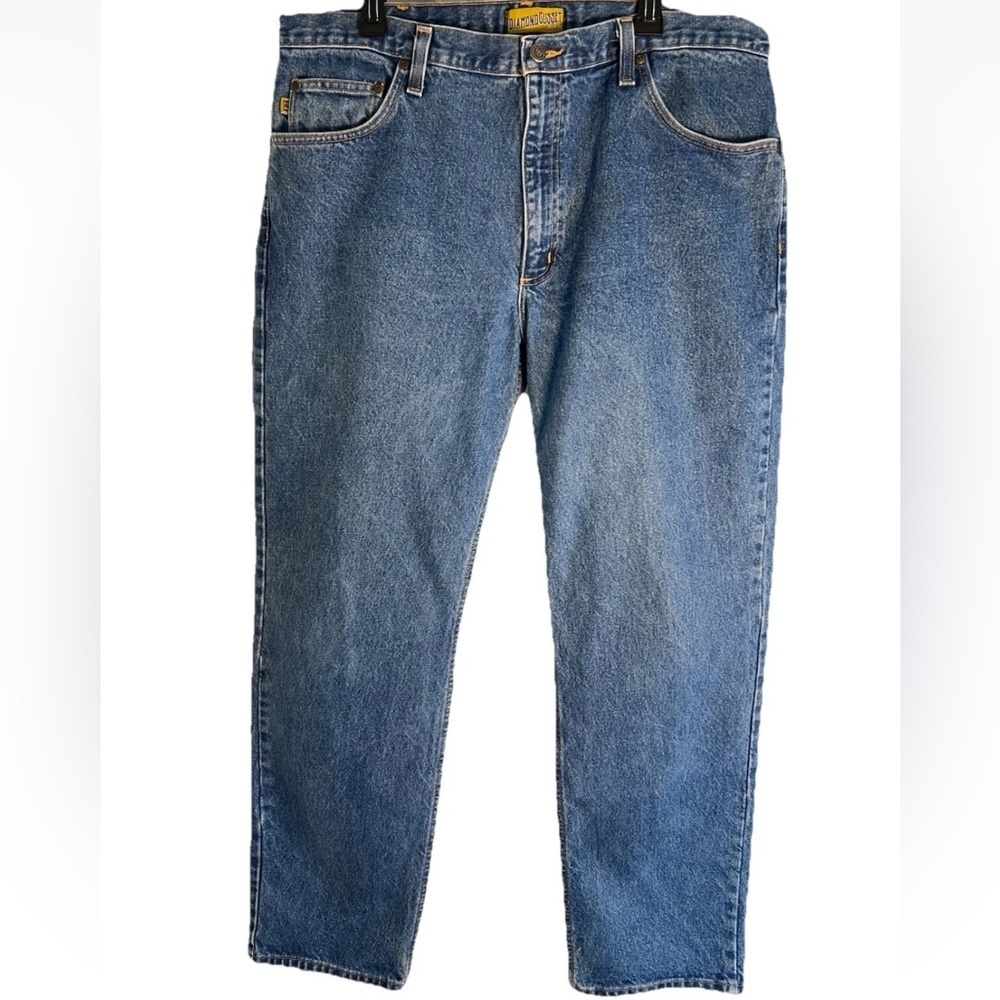 Diamond Gusset Jeans Mens 39x32 Denim Straight Leg USA Made Quality
